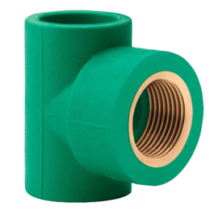 Female Thread Tee (Brass)