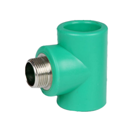 Male Thread Tee (Brass)